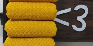 Rayon Haldi Special Chikan Kurta Pajama Fabric