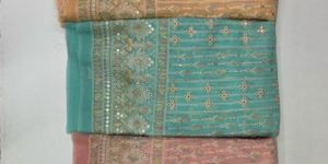 Georgette Multicolor Fabric