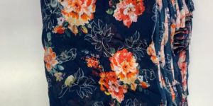 Viscose Crepe Multicolor Fabric