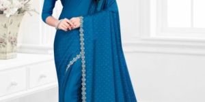 Ladies Dyeable Handloom Chiffon Silk Saree