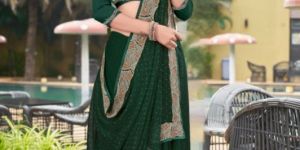 Ladies Designer Embroidered Bollywood Net Saree