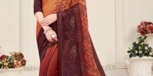 Ladies Printed Shimmer Saree