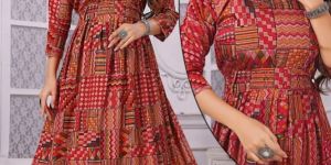 Siroski Work Anarkali Kurti