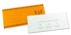 Recycled Plantable Paper Wedding Invitation Cards