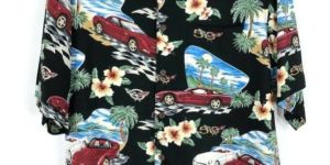 Mens Hawaiian Beach Shirt