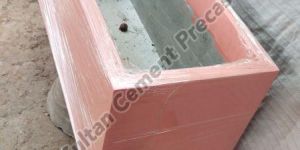 Red Rectangle Flower Pots