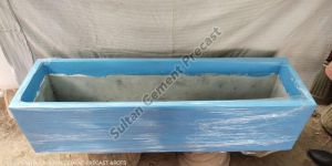 Blue Rectangle Flower Pots