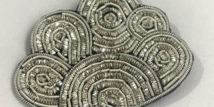 Cloud Beaded Brooch Pin