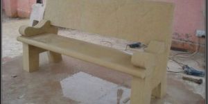 Beige Sandstone Garden Sofa