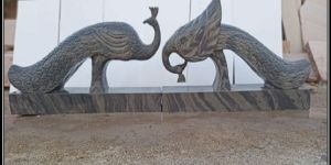 Marble Peacock Sculpture