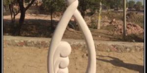 Pink Sandstone Modern Sculpture