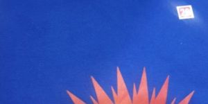 Blue High Neck School Sweater