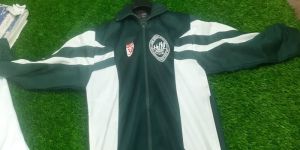 Green & White School Track Jacket