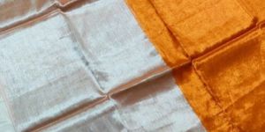 Plain Cotton Tissue Sarees