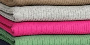 Multi Colour Rib Knit Trim Fabric