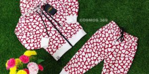 Kids Cotton Hoodie Lower Set