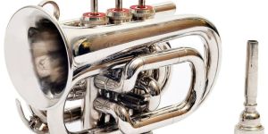Three Valve Nickel Pocket Trumpet