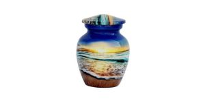 Beautiful Cremation Medium Multicolor Urns for Human Ashes Adult Funeral Burial Urn