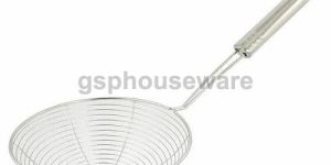 Silver Stainless Steel Mesh Skimmer