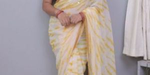 Mirror Work Georgette Saree