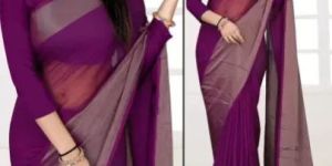 Zari Border Chiffon Saree