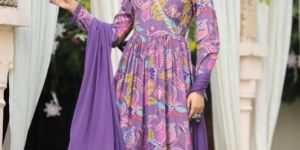 Digital Print Kurti with Afghani Salwar