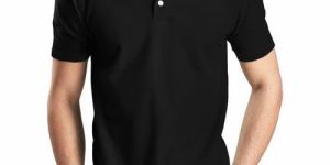 Mens Black Polo T-Shirt