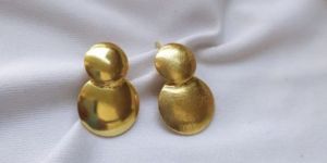 Charming Gold Plated Brass Earrings