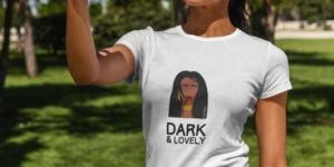 women cotton t-shirt Dark & Lovely