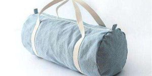 Cotton Denim Duffle Bag