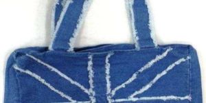 Cotton Denim Shoulder Bag