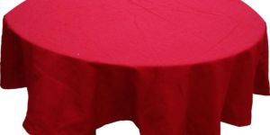 Plain Red Cotton Table Cloth