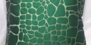 Poly Taffeta Green Cushion Cover