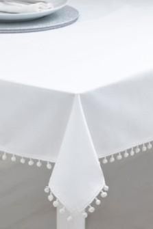 POM White Cotton Table Cloth