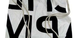 Printed Cotton Drawstring Bag