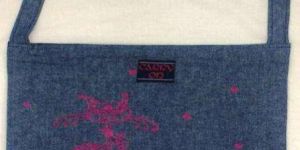 Printed Denim Sling Bag