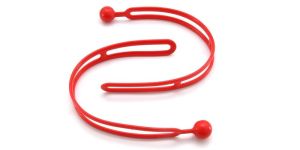 Zephyr Indoor Outdoor Ball Ties Cord Red Adjustable Strap