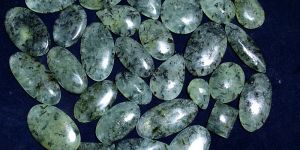 Green Natural Prehnite Cabochon Gemstone