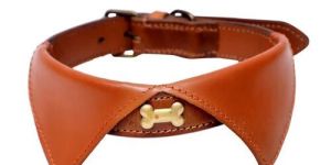 Brown Leather Dog Collar