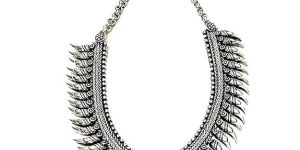 atnl973 Oxidized Silver Necklace