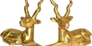 Brass Deer Idol