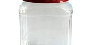Empty Plastic Square Jars