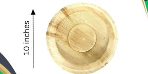 Biodegradable Areca Plate 10 Inch Round