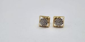 JCT10 Ladies Diamond Gold Earrings