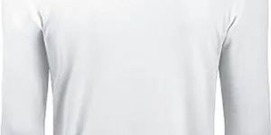 Mens White High Neck T-Shirt