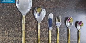 Brass Two-Tone Cutlery