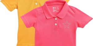 Girls Polyester Polo T-Shirts
