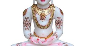 Marble Jain Mahaveer Statue