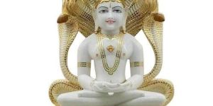 Marble Shwetambar Parshwanath Jain Statue