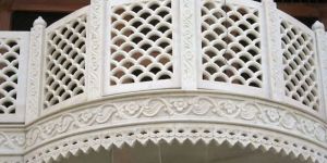 Temple White Marble Jali